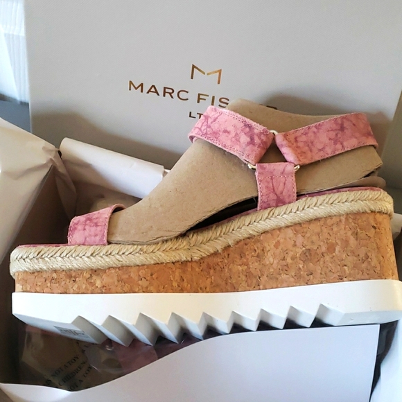COPY - New! MARC FISHER LTD Gylian Platform Wedge Sanda - Picture 8 of 8